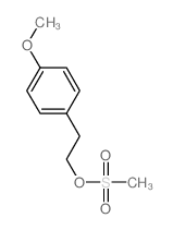 4-甲氧基苯乙醇甲磺酸酯 结构式