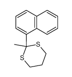2-甲基-2-(萘-1-基)-1,3-二噻烷 结构式