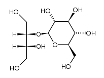 2-O-β-D-吡喃葡萄糖基-D-赤藓醇 结构式