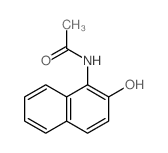 1-乙醯胺-2-萘酚 结构式
