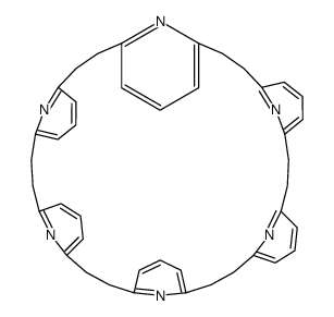 1,4,7,10,13,16(2,6)-六吡啶环十八环芳烷 结构式