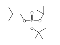 磷酸二(1,1-二甲基乙基)2-甲基丙酯 结构式