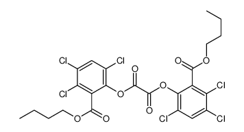 双(2-丁氧羰基-3,4,6-三氯苯基)草酸酯 结构式
