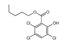 3,5,6-三氯水杨酸戊酯 结构式