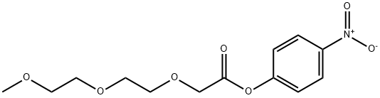 2-[2-(2-甲氧基乙氧基)乙氧基]乙酸-4-硝基苯酯 结构式