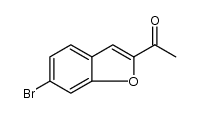 1-(6-溴苯并呋喃-2-基)乙酮 结构式
