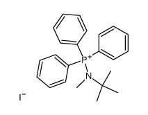 Phosphorus(1+), (N,2-dimethyl-2-propanaminato)triphenyl-, iodide, (T-4)- (9CI) 结构式