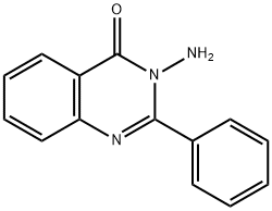 3-氨基-2-苯基-4(3H)-喹唑啉酮 结构式