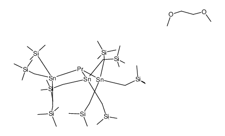 Praseodymium, (1,2-dimethoxyethane-O,O')tris[tris[(trimethylsilyl)methyl]stannyl]- (9CI) 结构式
