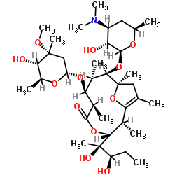 伪红霉素A烯醇醚 结构式