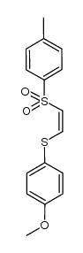 1-甲氧基-4-[[(Z)-2-[(4-甲基苯基)磺酰基]乙烯基]硫基]苯 结构式
