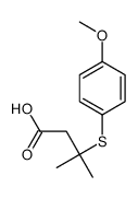 3-((4-甲氧苯基)硫代)-3-甲基丁酸 结构式