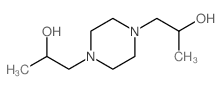 α,α'-二甲基哌嗪-1,4-二乙醇 结构式