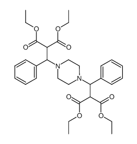 1,4-双-(2,2-双乙氧羰基-1-苯基乙基)-哌嗪 结构式