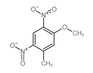 5-甲基-2,4-二硝基苯甲醚 结构式