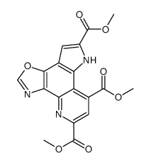 恶唑并吡咯并喹啉三甲酯 结构式