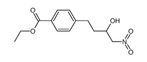 4-(3-羟基-4-硝基丁基)苯甲酸乙酯 结构式