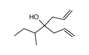 4-(1-甲基丙基)-1,6-庚二烯-4-醇 结构式