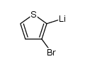 (3-溴-2-噻吩基)锂 结构式