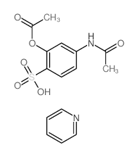 4-乙酰氨基-2-乙酰氧基苯磺酸吡啶 结构式