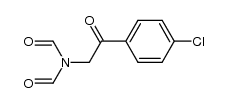 N-(2-(4-氯苯基)-2-氧代乙基)-N-甲酰基甲酰胺 结构式