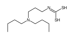 N-[3-(二丁基氨基)丙基]二硫代氨基甲酸 结构式