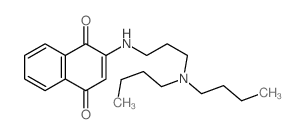2-[3-(二丁基氨基)丙基氨基]萘-1,4-二酮 结构式