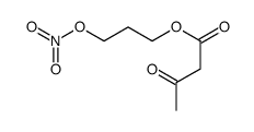 3-氧代丁酸-3-(硝基氧基)丙酯 结构式