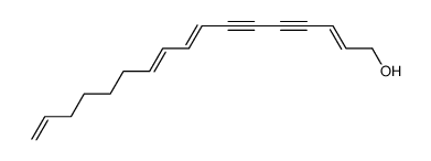 2,8,10,16-Heptadecatetraene-4,6-diyn-1-ol, (E,E,E)- (8CI,9CI) 结构式
