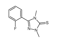 5-(2-氟苯基)-2,4-二甲基-1,2,4-三唑-3-硫酮 结构式