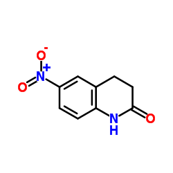 6-硝基-3,4-二氢-2(1H)-喹啉酮 结构式
