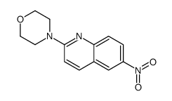 4-(6-硝基喹啉-2-基)吗啉 结构式