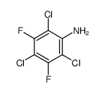 2,4,6-三氯-3,5-二氟-4-碘苯胺 结构式