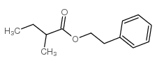 2-甲基丁酸-2-苯乙酯 结构式