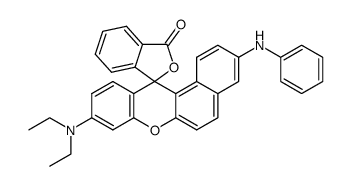 9-(二乙氨基)-3-(苯氨基)-螺[12H-苯并[a]占吨-12,1'(3'H)-异苯并呋喃]-3'-酮 结构式