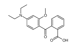 2-[4-(二乙氨基)-2-甲氧基苯甲酰基]苯甲酸 结构式