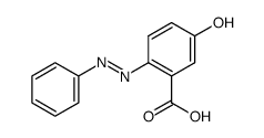 5-羟基-2-(2-苯基二氮烯基)苯甲酸 结构式
