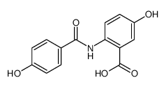 5-羟基-2-[(4-羟基苯甲酰基)氨基]苯甲酸 结构式