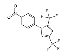 1-(4-硝基苯基)-3,5-双(三氟甲基)-1H-吡唑 结构式