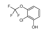 2-氯-3-(三氟甲氧基)苯酚 结构式