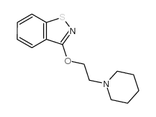 3-[2-(哌啶-1-基)乙氧基]-1,2-苯并异噻唑 结构式