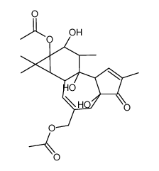 佛波醇-13,20-二乙酸酯 结构式