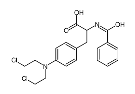 N-苯甲酰基-4-[二(2-氯乙基)氨基]苯丙氨酸 结构式