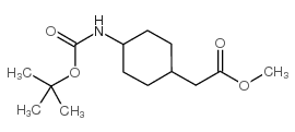 4-N-BOC-环己基乙酸甲酯 结构式