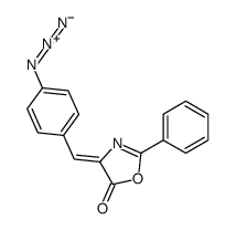 4-[(4-叠氮基苯基)亚甲基]-2-苯基-1,3-恶唑-5-酮 结构式