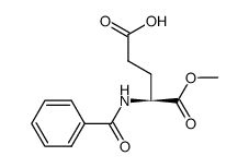 N-苯甲酰基-L-谷氨酸 α-甲酯 结构式