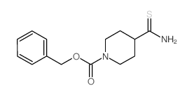 4-[氨基(硫代羰基)]哌啶-1-羧酸苄酯 结构式