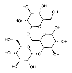 4-O,6-O-二(α-D-吡喃葡萄糖基)-D-吡喃葡萄糖 结构式