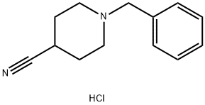 1-苄基哌啶-4-甲腈盐酸盐 结构式