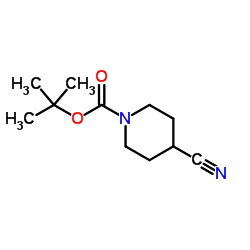 N-Boc-4-氰基哌啶 结构式